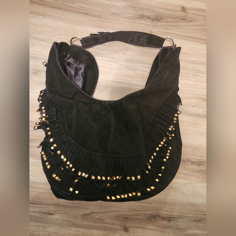 Big Buddha Hobo Suede Purse